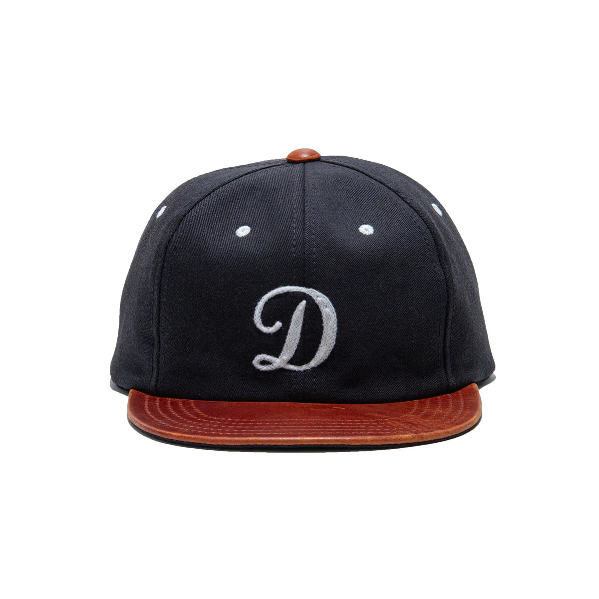 The H.W. Dog & Co - 2 TONE LEATHER COTTON CAP - Navy